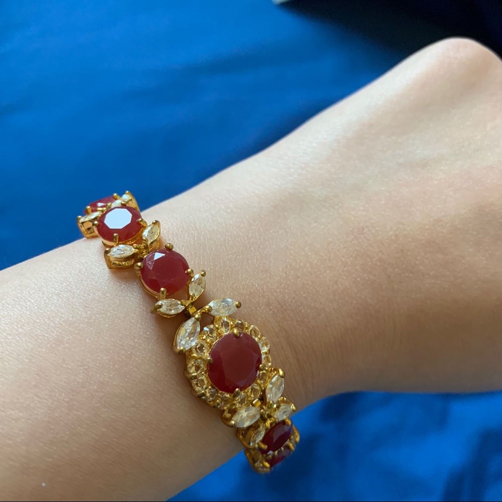 ruby red bracelet